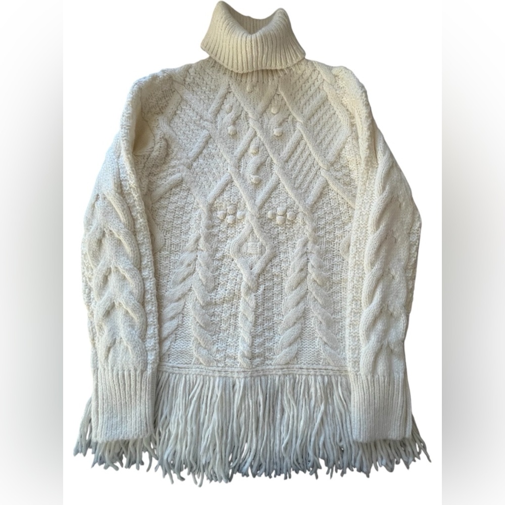 NWT Women’s Room 34 Dex/ Black Tape Cream Turtleneck Sweater in Size Medium. - Picture 5 of 13